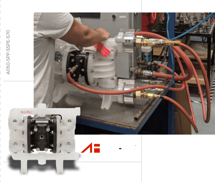 All-Flo Pump being tested