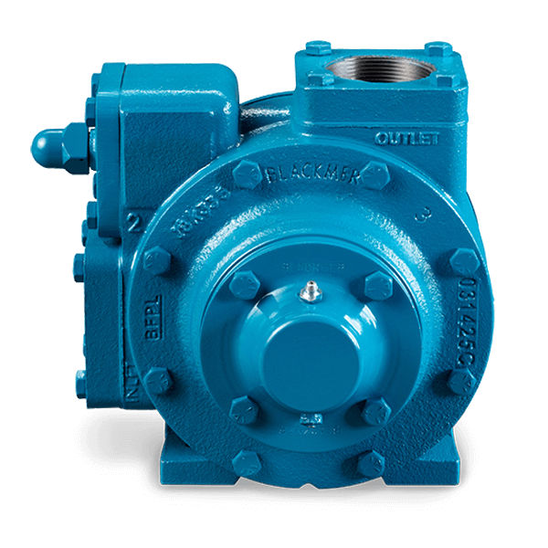 A Blackmer blue sliding vane pump